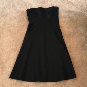 Strapless black dress, size 2